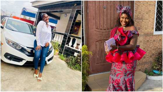 God gave me something bigger: Young lady who sold her 1st car & invested money into business gets new vehicle