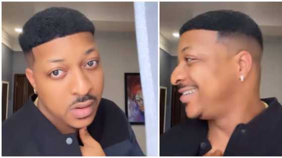 Hairstyle trend: Nollywood actor IK Ogbonna's lace front wig gets fans talking again