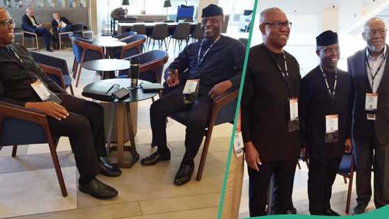 Photos trend as Peter Obi, Osinbajo attend int'l leaders forum in US