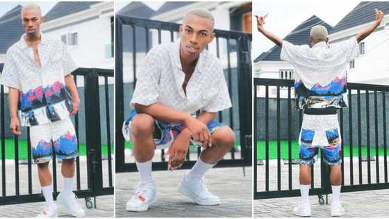 “Princess don tire for frontal glue”: James Brown ditches wig, female clothes, dresses like guy in new photos