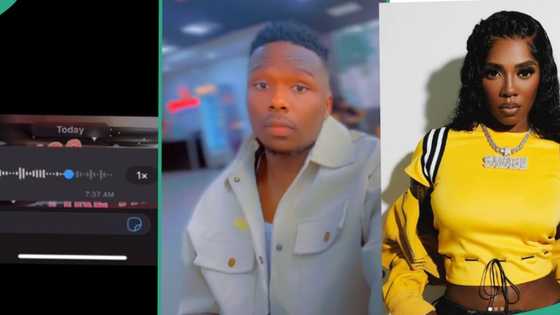 Lady blasts boyfriend for using Tiwa Savage as wallpaper on iPhone she got him, her voice note leaks