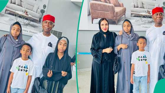 "This is adorable": Regina Daniels' co-wife, Laila, shares family photos with Ned Nwoko