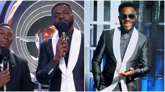 Hilarious reactions as netizens compare Big Brother Titans’ hosts Ebuka and Lawrence’s heights