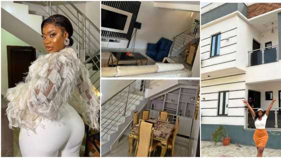Double win: Skit maker Ashmusy hits 1m fans on IG, acquires Lagos mansion, flaunts rich interiors of new home