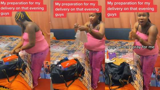 "I have been enduring it": Heavily pregnant woman in labour packs her baby items, goes to hospital to deliver