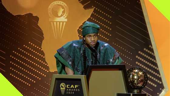 Ademola Lookman reacts in Yoruba after winning 2024 CAF Player Award, video