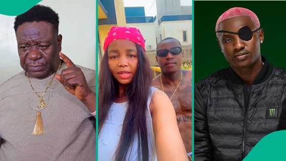 Mr Ibu's widow's rare encounter with Ruger trends as netizens share observations: "I no trust am"