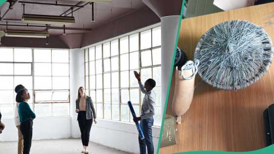 "God have mercy": Lady shares worrying object found in the ceiling of her new office, scares people