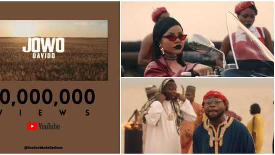 Singer Davido excited as Jowo music video hits 10 million views on YouTube