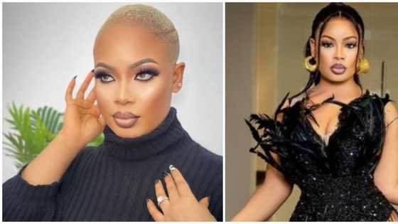 BBNaija star Nina Ivy shows off skin as she rocks sultry black dress for 26th birthday