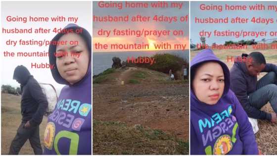 "This is so wonderful": Woman does 4 days of dry fasting and prayer on mountain with her husband, shares video