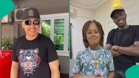 Victor Osimhen pulls up in ₦369M Lamborghini to surprise Daddy Freeze, broadcaster’s son steals moment, video