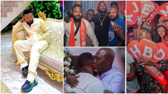 Toyin Abraham absent as hubby Kolawole shuts down IB for birthday bash, celebs storm nightclub, photos emerge