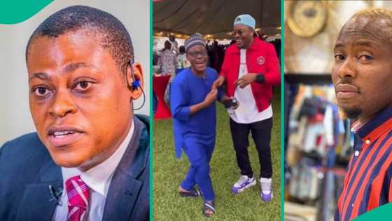 "So na camera make Rufai Oseni tall": Lege Miami, media personality link up, video spurs reactions