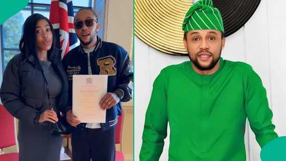 Actor Sunkanmi Omobolanle celebrates as he becomes British citizen; his post fuels reactions