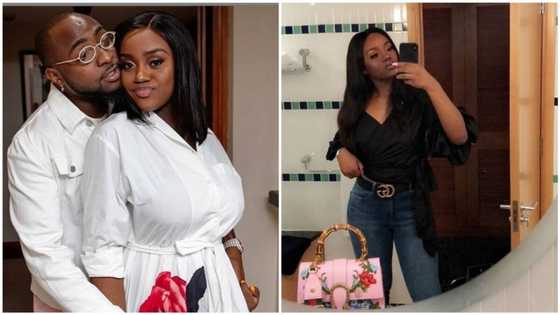 Small waist before I put my prince in you - Davido reacts to throwback photo of Chioma