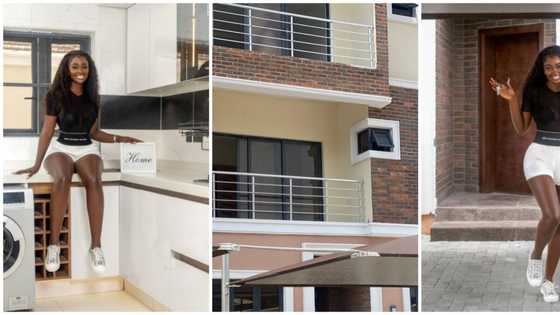 Celebrity fashion designer Tolu Bally beams with happiness as she gifts herself a house on birthday