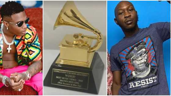 Seun Kuti see your life: Reactions as Wizkid’s Grammy plaque finally arrives in Nigeria