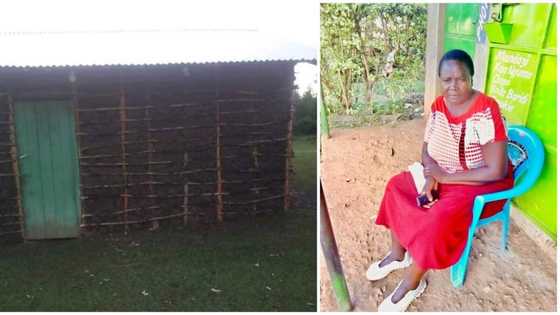 She didn't have a home: Househelp uses her savings to wipe homeless mum's tears, builds her a simple house