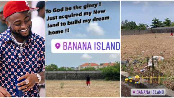Davido buys land worth N2.5 billion in Banana Island, to build new mansion from scratch, shares photos