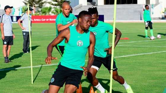 "Naija no dey gree": Super Eagles players spotted in final training before match with South Africa