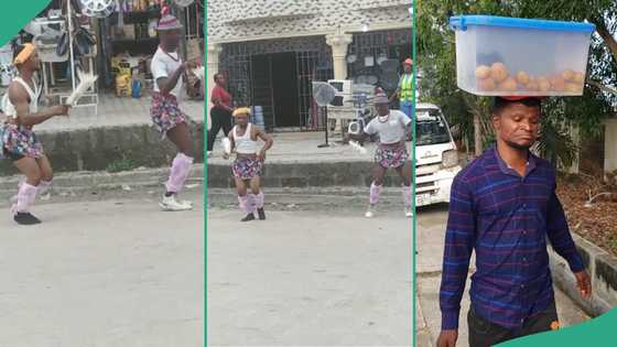 Video of trending fish pie seller Alax Evalsam dancing in singlet on road resurfaces online