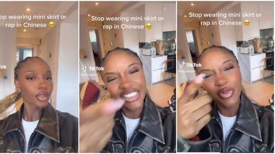 “So accurate”: Ayra Starr chooses between rapping in Chinese and dumping her mini skirts, funny video trends