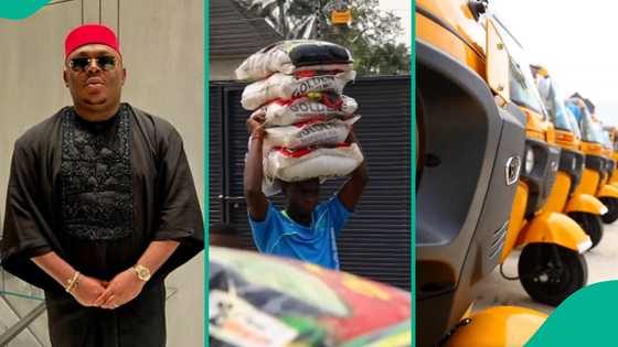 Nigerian man empowers his village people with Keke, motorcycles, sewing machine during Christmas
