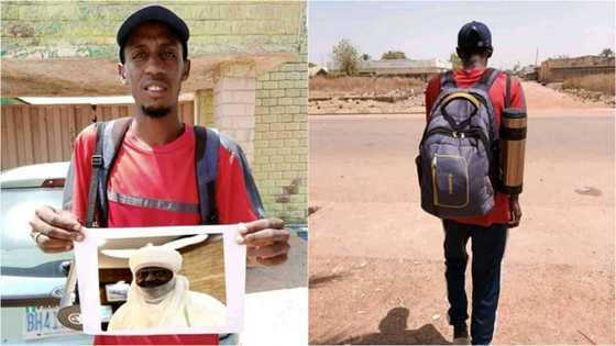 Kowa da matsalarsa: Matashi ya kama hanya a kasa don jinjina ma Sarkin Kano Aminu