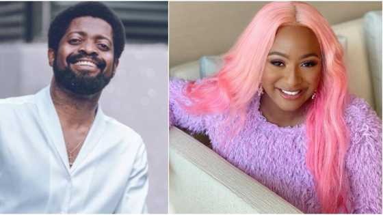 I promise never to block you on WhatsApp, Instagram even Twitter, Comedian Basketmouth tells Cuppy after experience with Zlatan