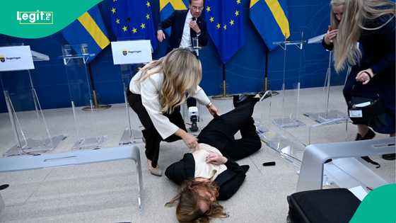 Concerns as Sweden's health minister collapses during press conference, video goes viral