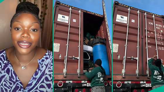 US-based lady packs load in 40-foot container as she returns to Nigeria, shares shipping fee
