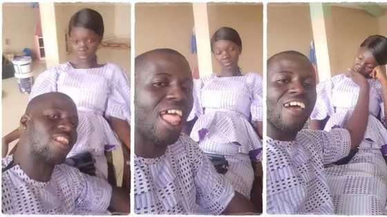 "Love is sweet": Man gently sings romantic song for his wife, she refuses to smile in viral video