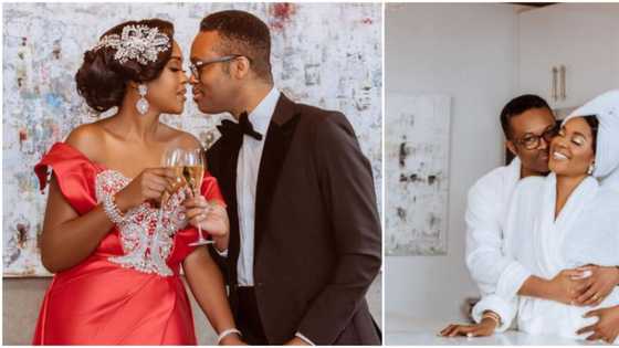 We are still falling in love: Omoli Oboli’s husband Nnamdi tells her as they mark 21st wedding anniversary