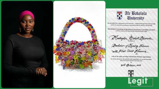"I use fishing line": Nigerian nurse with first class degree who creates stunning beaded bags