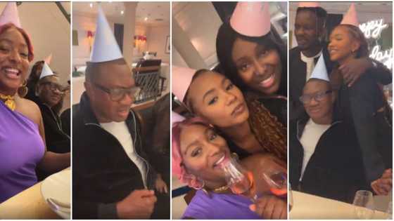 “Can your dad adopt me?” DJ Cuppy shares video from Femi Otedola’s 60th birthday party on a yacht, fans react
