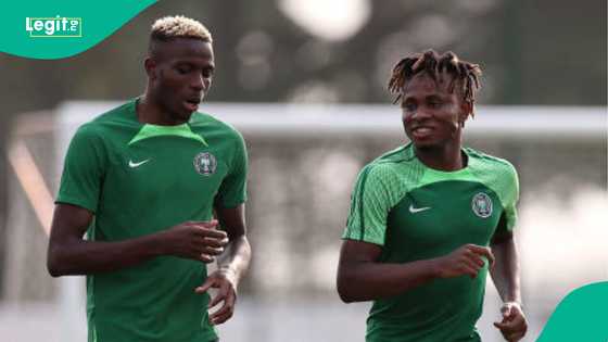 ‘Dem for chop 3’: Osimhen, Chukwueze blame poor pitch for South Africa draw, video
