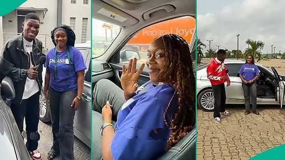 Nigerian lady locked up in car for 24 hours to win N100,000, video shows how it ended