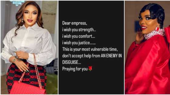 “Don’t accept help from an enemy in disguise”: Tonto Dikeh comforts Empress amid leaked unclad videos scandal