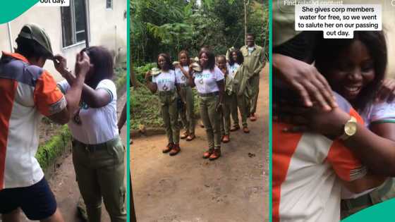 Corps members salute woman who always gives them free water in Akwa Ibom