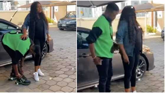 Baby number 2 loading: Fans gush over Toyin Abraham as she shows off huge stomach in video