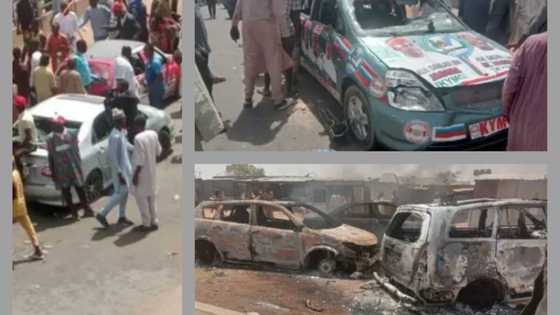 Kamfen din karshe: 'Yan daba sun farmaki magoya bayan Kwankwaso, sun kone motoci a Kano