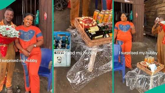 Woman who visited husband at his mechanic workshop on Valentine's Day melts hearts with video