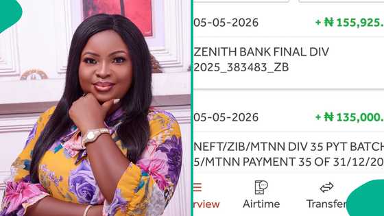Lady who bought Zenith Bank and MTN shares displays how much dividends they sent her