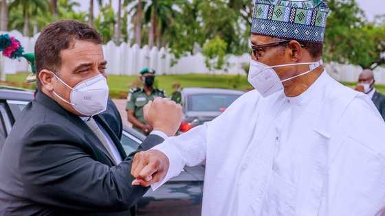 JUST IN: President Buhari hosts Libyan prime minister in Aso Rock