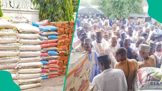 Ramadan: Ɗan majalisa a Arewa ya tara talakawa, ya raba masu kudi da kayan abinci