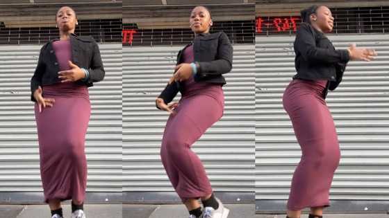 "Where are you from?" Curvy lady in tight gown dances after church service, video goes viral on TikTok
