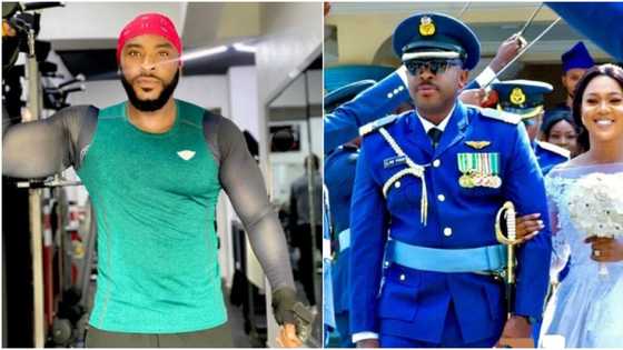 Actor Enyinna Nwigwe 'tricks' female fans with photos of his fictitious military wedding