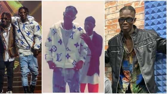 Upcoming singer King Sammy calls out Bella Shmurda for rocking his outfit to Headies award show