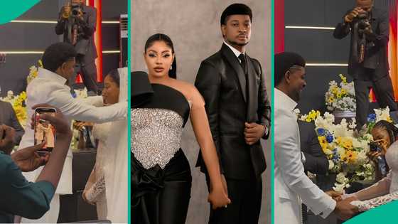Video from gospel Singer Steve Crown's wedding emerges, singer goes 'wild' after unveiling bride